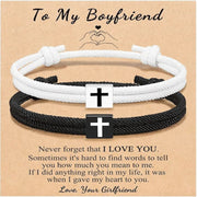 Milan Rope Braided Cross Bracelet Frugal Finds Galore