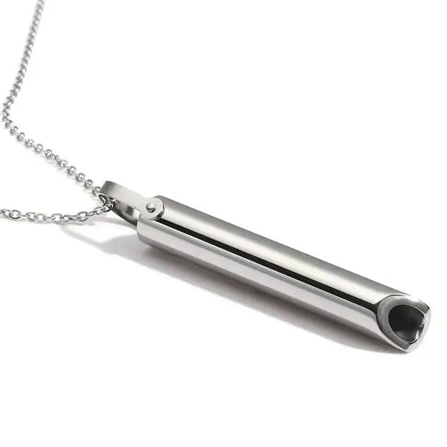 Breathable Anxiety Necklace In Stainless Steel