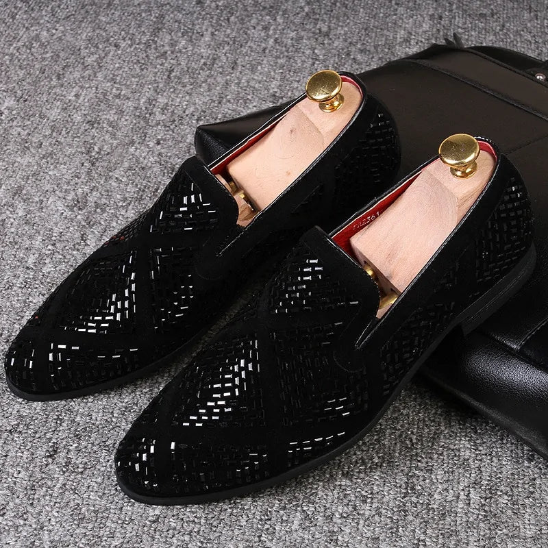 Rhinestone Loafer Shoes