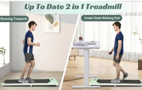 2-in-1 Under Desk Electric Treadmill 2.5HP with Remote Control Frugal Finds Galore