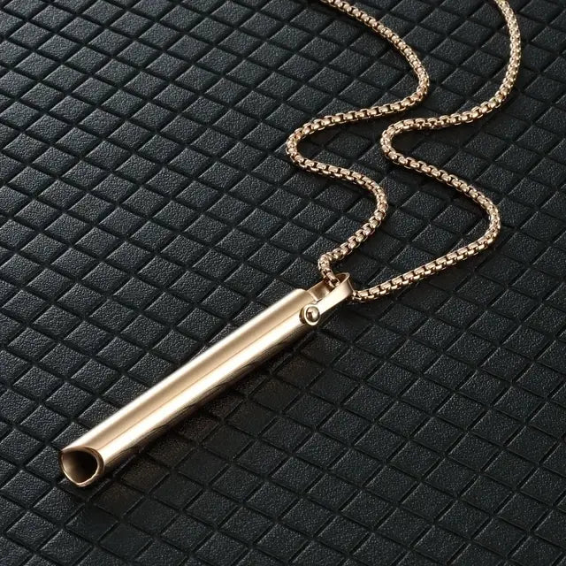 Breathable Anxiety Necklace In Stainless Steel