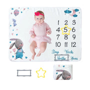 Baby Milestone Fleece Blanket Frugal Finds Galore