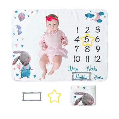 Baby Milestone Fleece Blanket Frugal Finds Galore