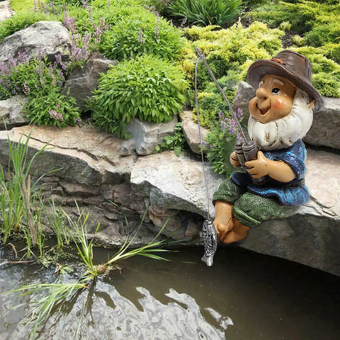 Naughty Gnome Statue for Outdoor Garden Decor Frugal Finds Galore