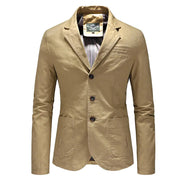Men's Solid Color Single Breasted Jacket Frugal Finds Galore