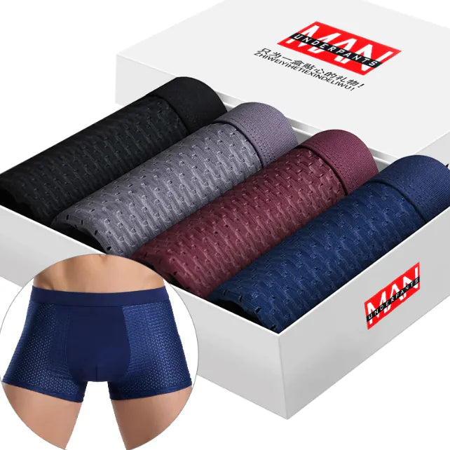 Men's Boxed Silk Boxer