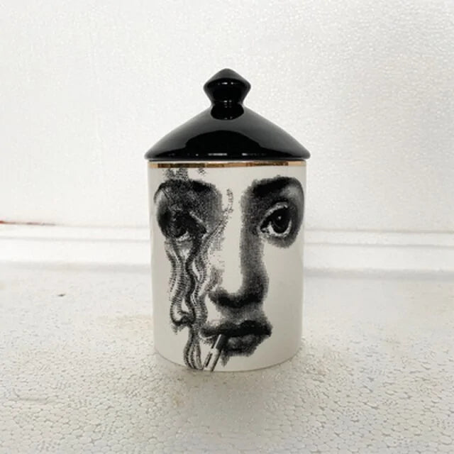 Ceramic Candle Holder Jar