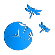 DIY Acrylic Dragonfly Wall Clock for Living Room Decor Frugal Finds Galore