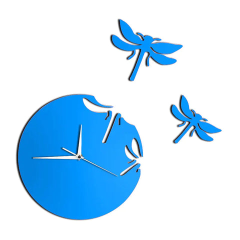 DIY Acrylic Dragonfly Wall Clock for Living Room Decor Frugal Finds Galore