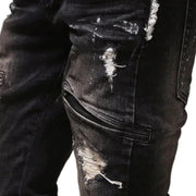 Men's Distressed Motorcycle Jeans Frugal Finds Galore