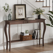 47 Inch Narrow Console Table with Drawer Frugal Finds Galore