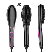 LCD Electric Hair Straightener with Anti-Scald Feature Frugal Finds Galore