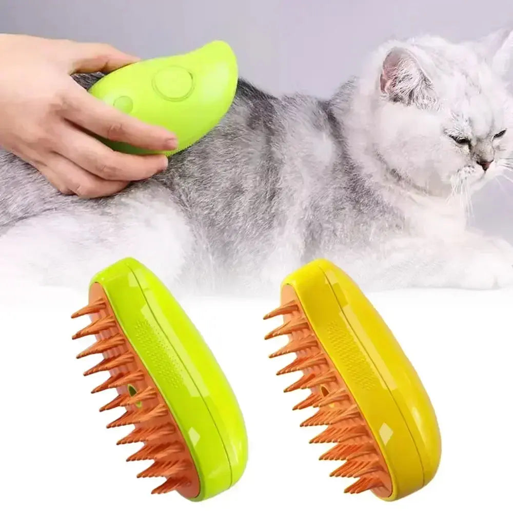 Pet Steam Brush 3 in 1 Electric Spray