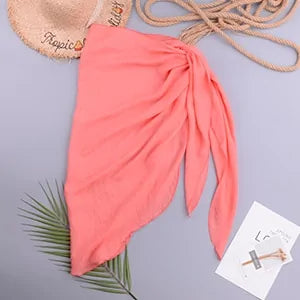 Chiffon Swimwear Pareo Scarf Cover Up Frugal Finds Galore