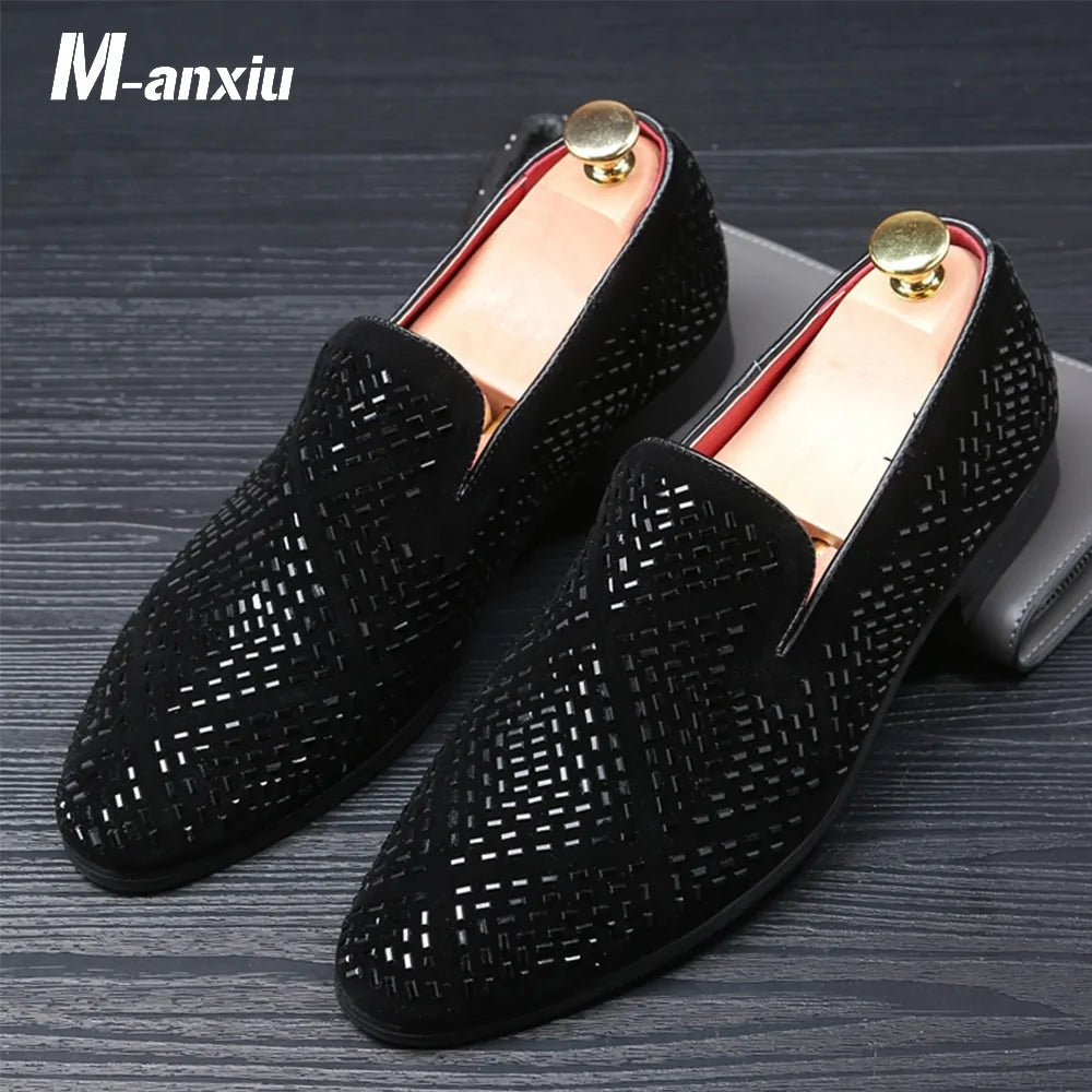 Rhinestone Loafer Shoes