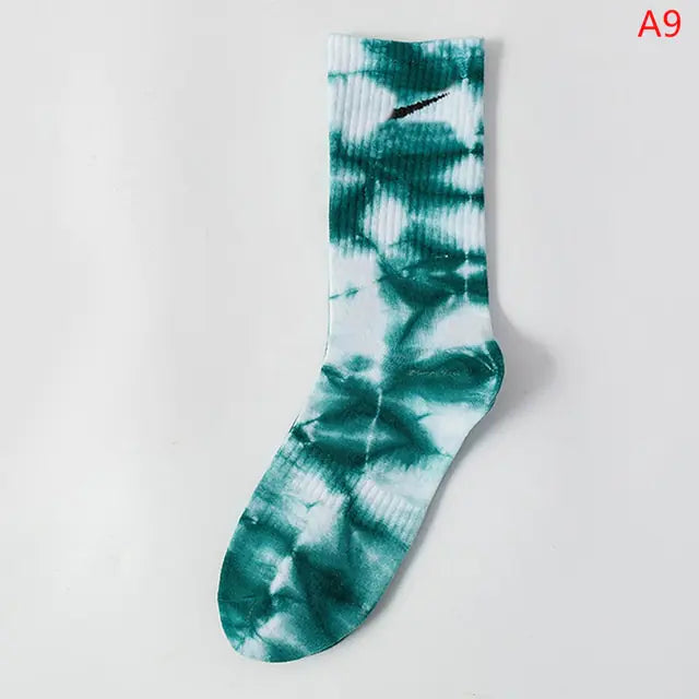 Women Tie-Dye Tube Socks