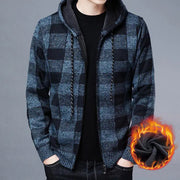 Warm Hooded Fleece Cardigan Knit Sweater Jacket Frugal Finds Galore