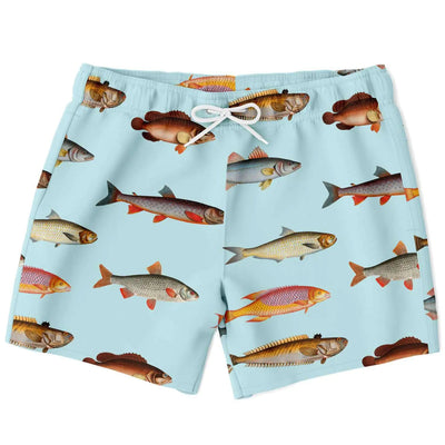 Men's Beach Shorts Featuring Fish Print Design Frugal Finds Galore