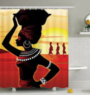 3D Digital Girl Shower Curtain - Multifunctional Opaque Frugal Finds Galore