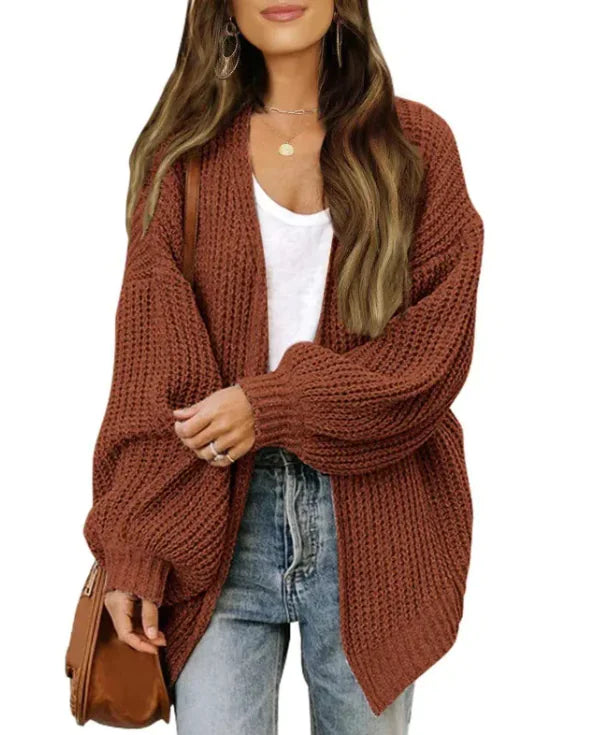 Mid-length Knitted Cardigan