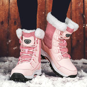 Women's Waterproof High-Top Thick Bottom Winter Boots Frugal Finds Galore