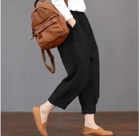 Slim Fit Harem Pants - Versatile Artistic Style Frugal Finds Galore