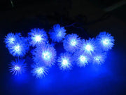 Yellow Snowball Solar String Lights Frugal Finds Galore