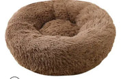 Plush Round Pet Bed for Cats and Dogs Frugal Finds Galore