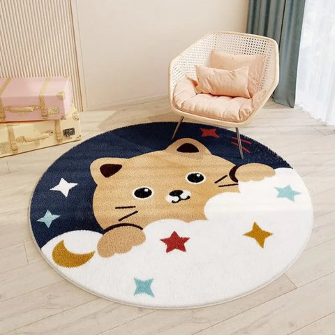 Round Polyester Rug Frugal Finds Galore