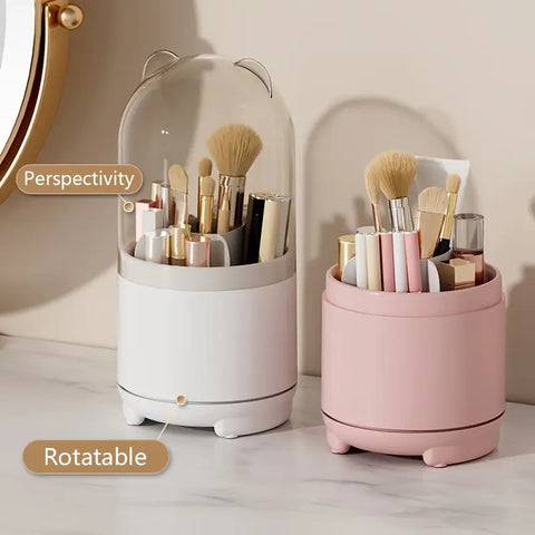 360° Rotating Makeup Storage Box for Beauty Routine Frugal Finds Galore