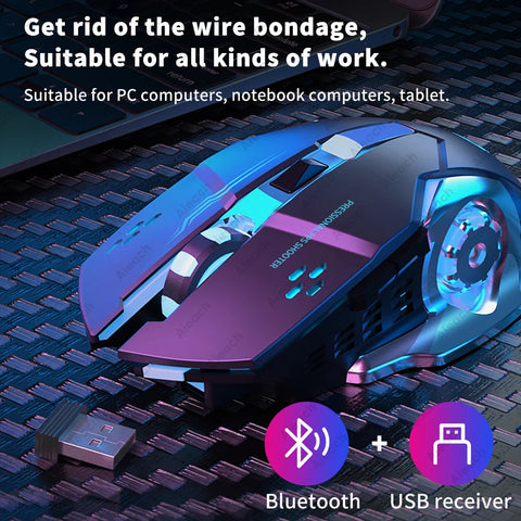 Silent Wireless Gaming Mouse Frugal Finds Galore
