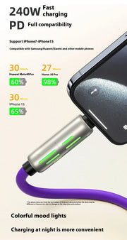 Colorful Four-In-One Fast Charge Cord Frugal Finds Galore