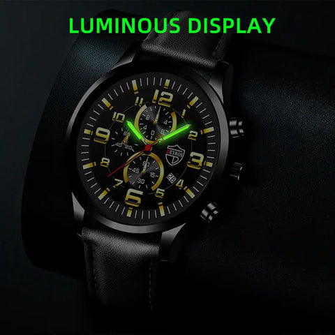 Luminous Calendar Quartz Watch for Men Frugal Finds Galore