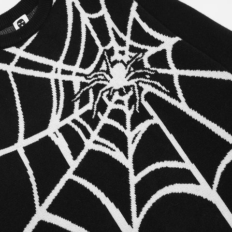 Spider Web Knitted Sweater Frugal Finds Galore