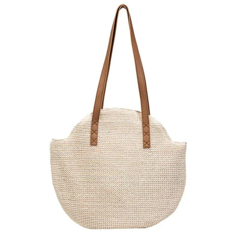 Woven Color Clash Zipper Shoulder Handbag Frugal Finds Galore