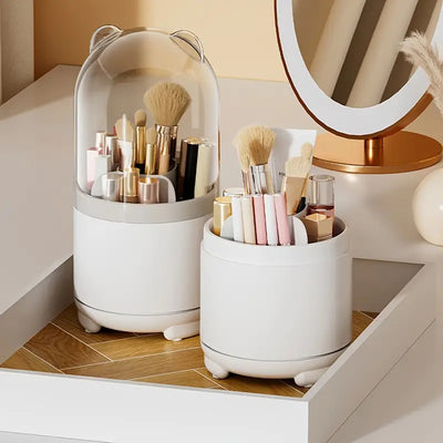 360° Rotating Makeup Storage Box for Beauty Routine Frugal Finds Galore