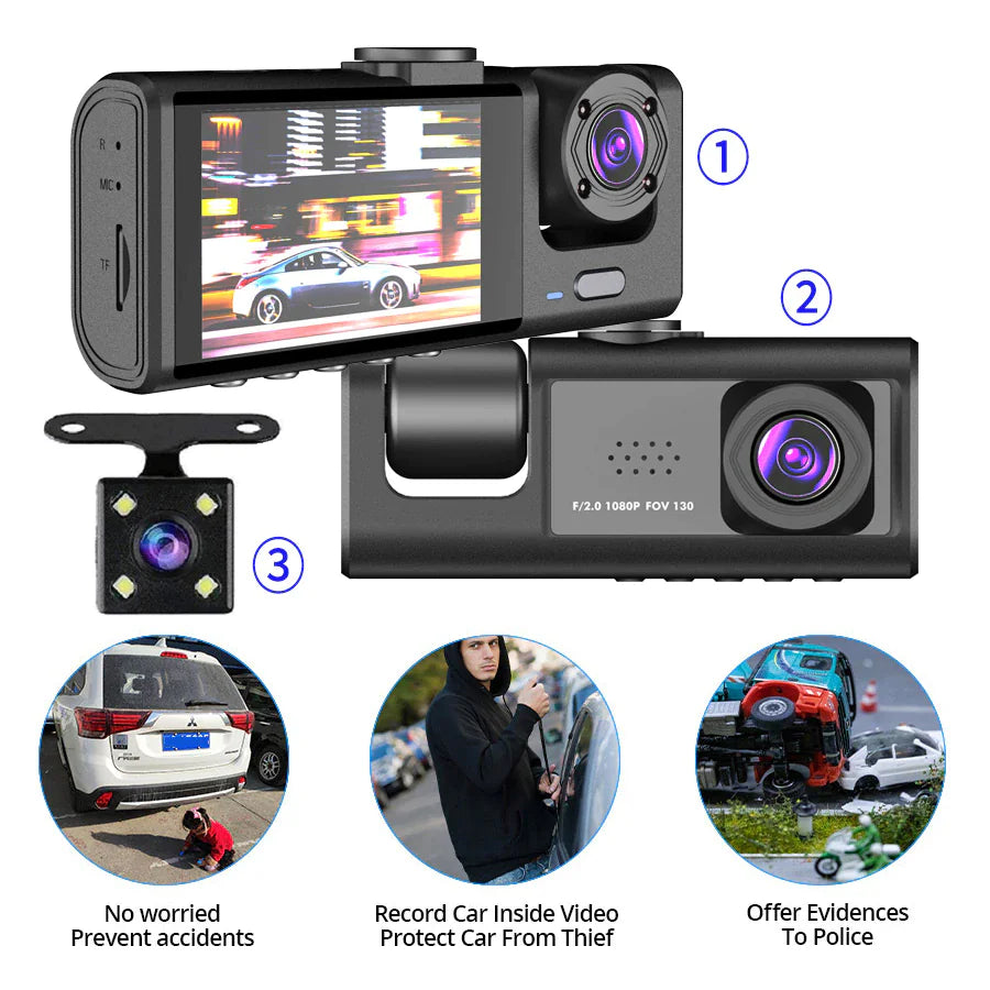 Car Dual Lens Dash Cam