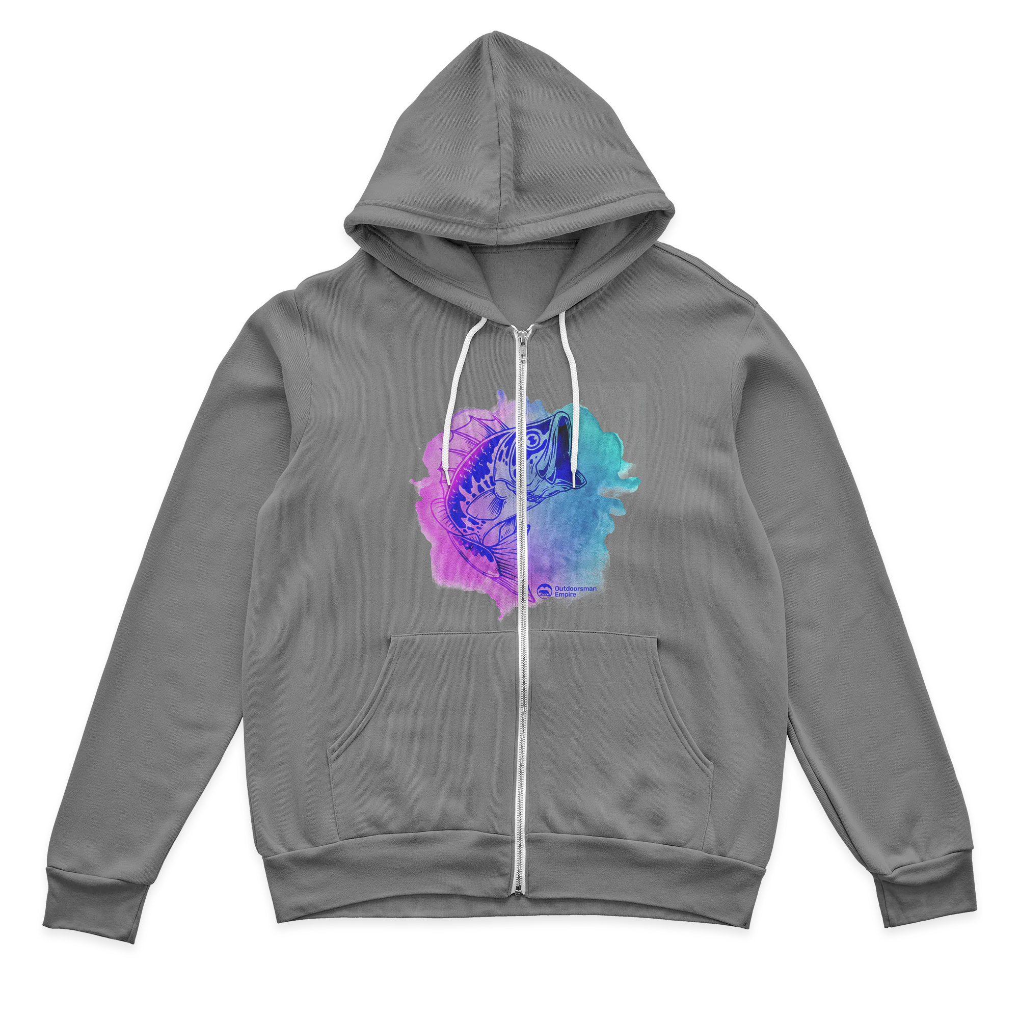 Watercolor Zip Hoodie