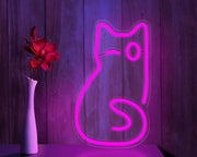 LED Neon Cat Wall Decor for Indoor/Outdoor Lighting Frugal Finds Galore