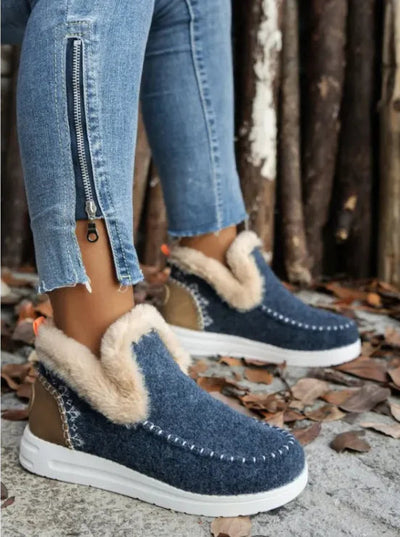 Fleece-lined Plush Warm Cotton Shoes, Plus Size Frugal Finds Galore