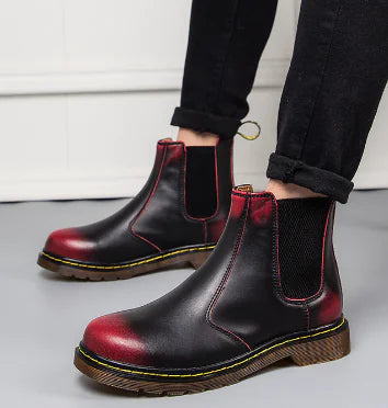 Thick-Heeled Cowhide Martin Boots Frugal Finds Galore