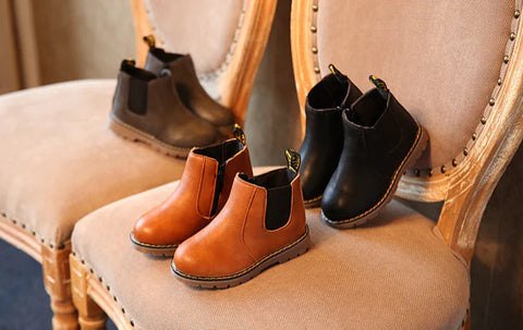 Children's Leather Short Boots for Boys and Girls Frugal Finds Galore