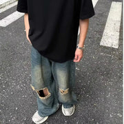 Men's Distressed Ripped Wash Jeans Frugal Finds Galore