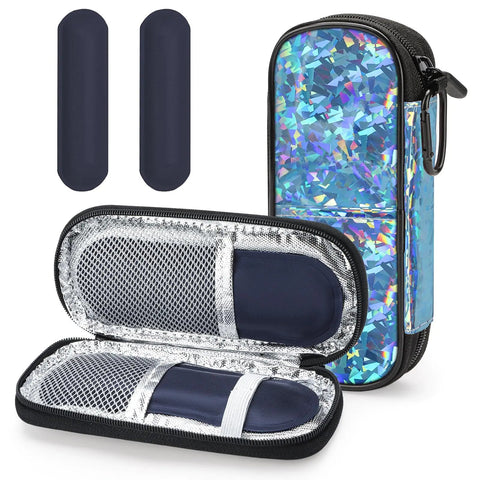 Insulin Cooler Travel Case with 2 Reusable Ice Packs for Insulin Frugal Finds Galore