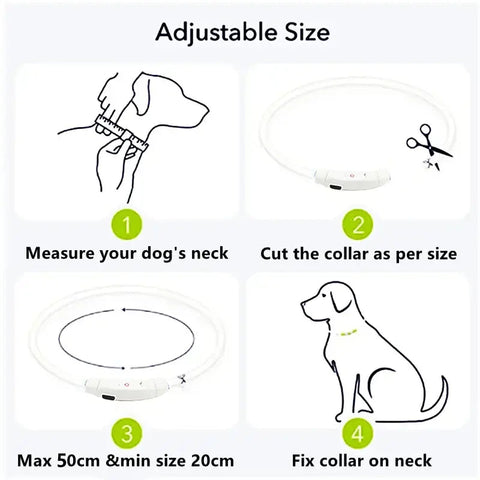 Safety Flashing Glow Dog Collar Frugal Finds Galore