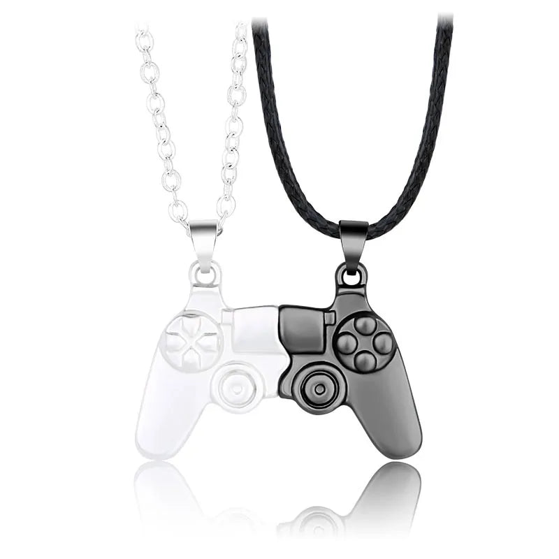 Magnetic Game  Controller Couple Necklace