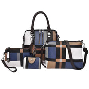 Fashion Retro Stitching Women's Handbag Purse Set Frugal Finds Galore