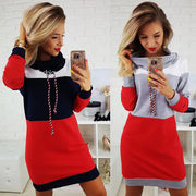 Hooded Knit Dress, Sweatshirt Dress, Long Sleeve Dress Frugal Finds Galore
