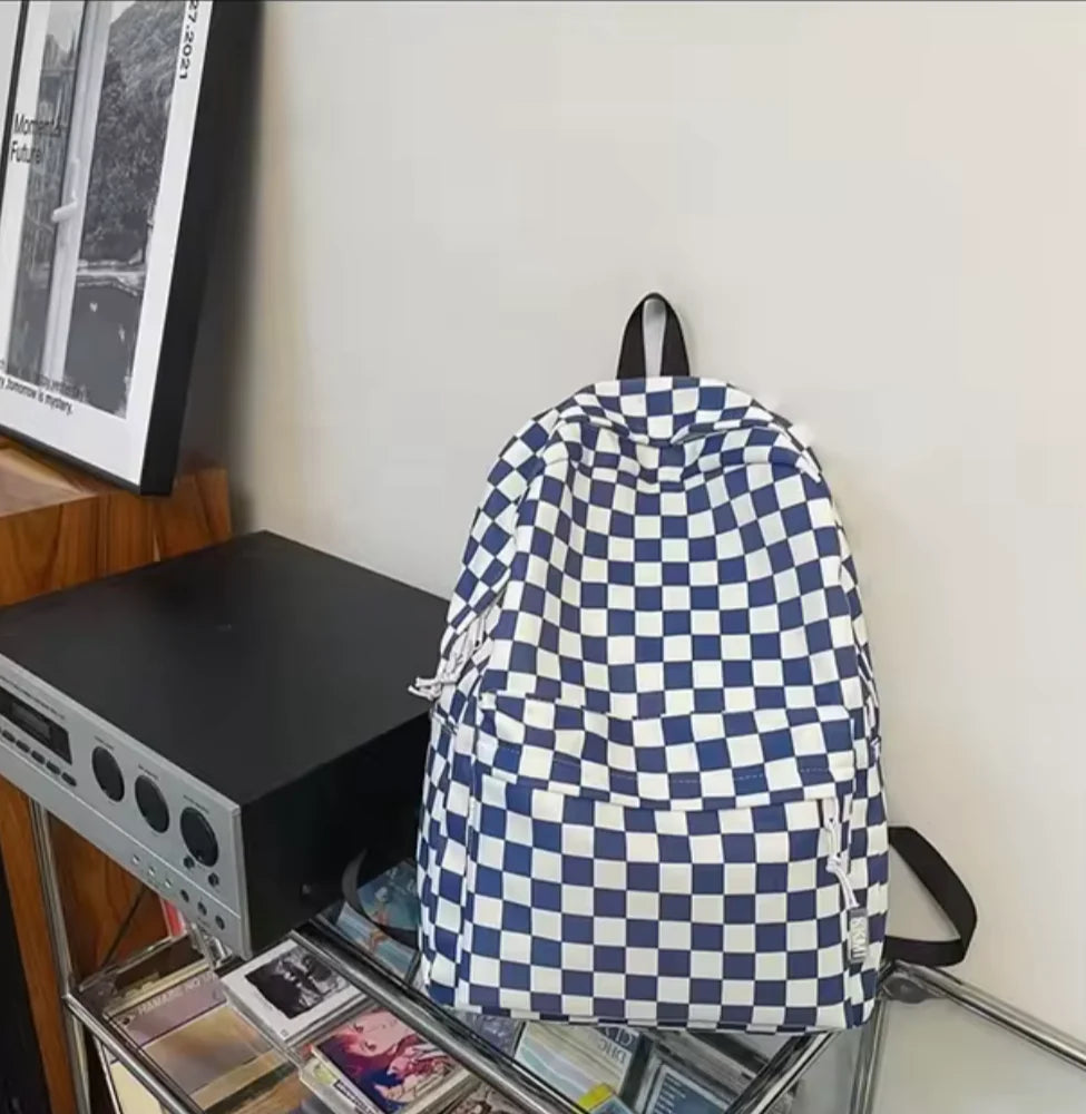 Checkered Color Backpack