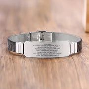 Customizable Stainless Steel BEST DAD Bracelets Frugal Finds Galore